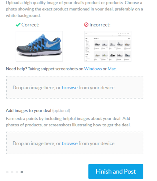 How to add a Product Image on Dealspotr