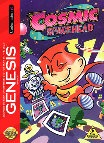 Cosmic Spacehead Retro Sega Genesis Videogame Review