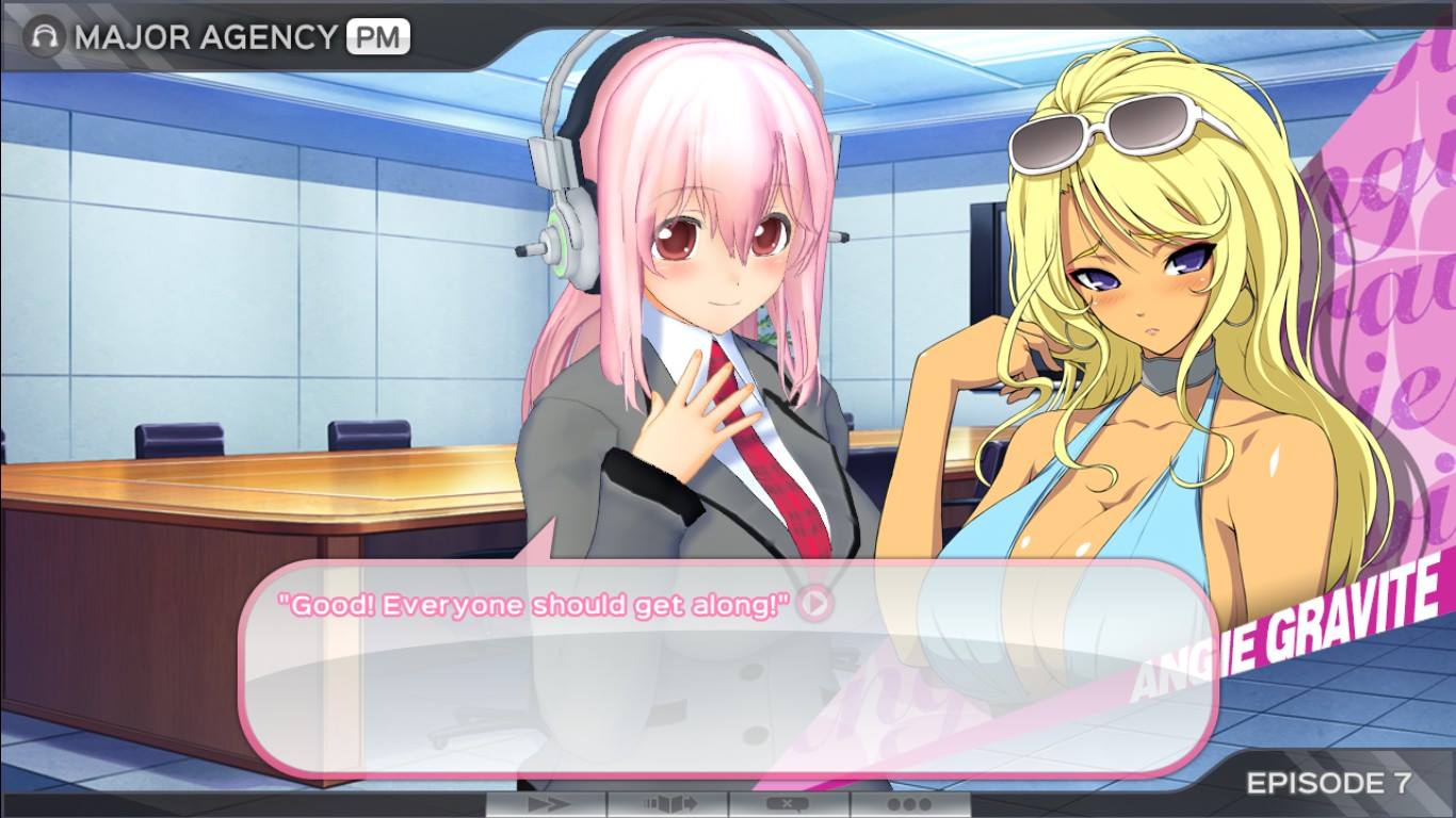 Angie Gravite the Black Ship - Super Sonico - Sonicomi Communication with Sonico PC Game Review