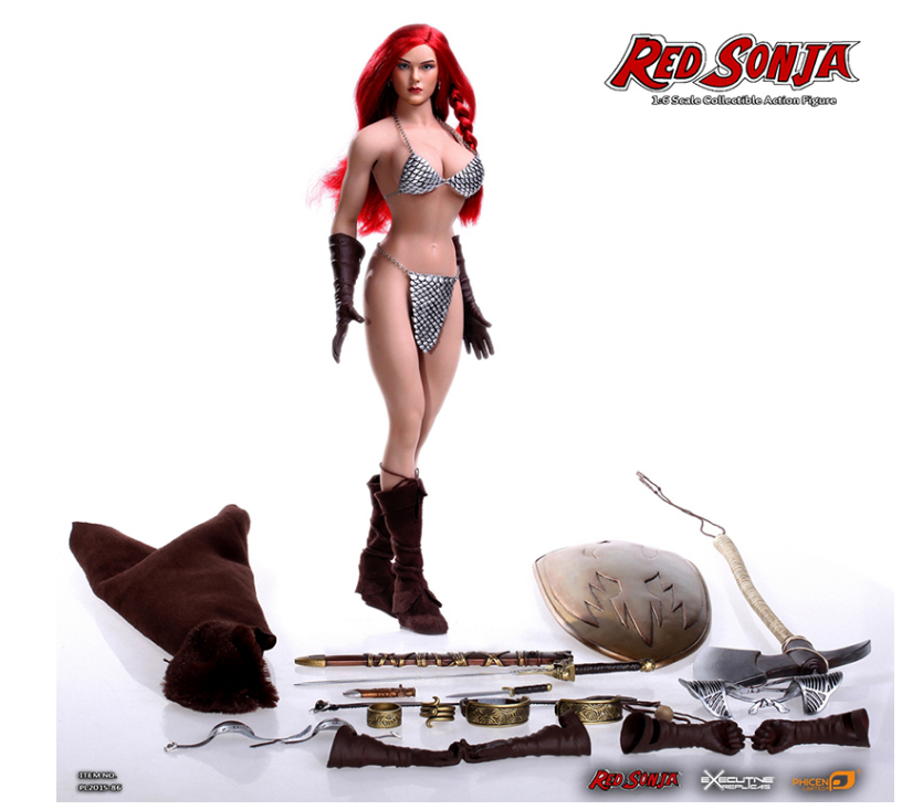 Phicen feamles 1/6 scale Red Sonja figure