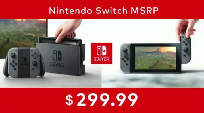 Nintendo Switch Release Date March 3, 2017 Price $299.99